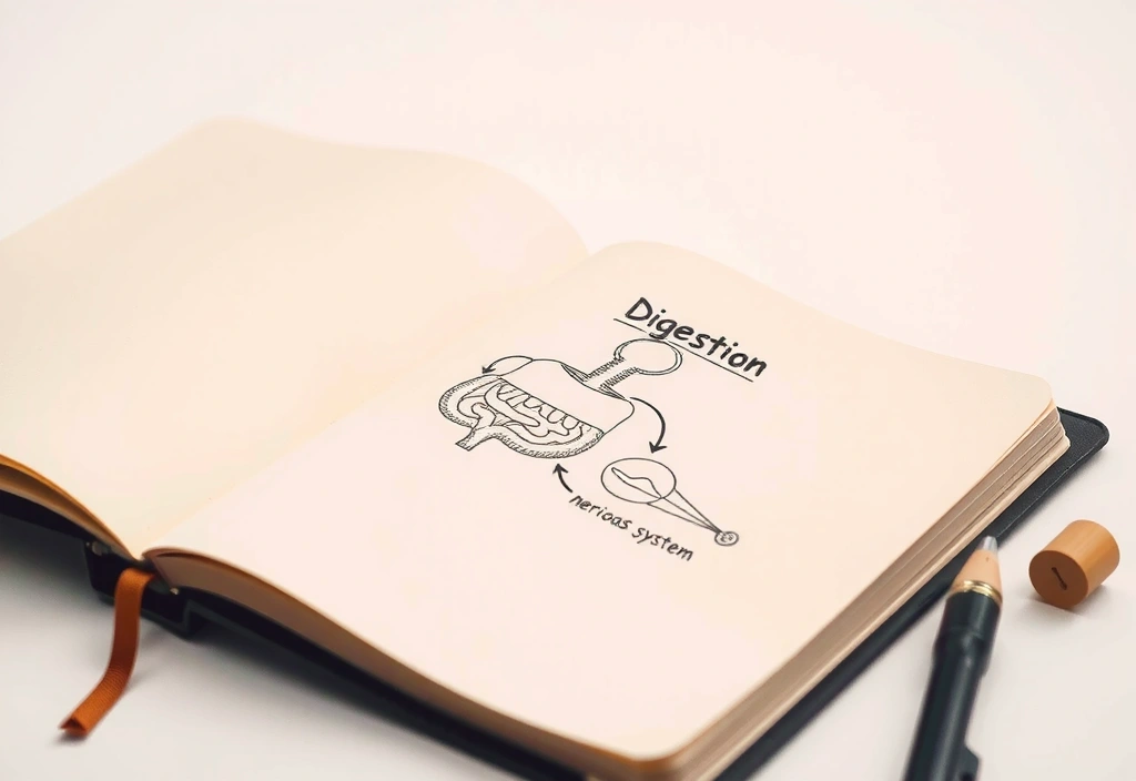 Ručně kreslené schéma v zápisníku